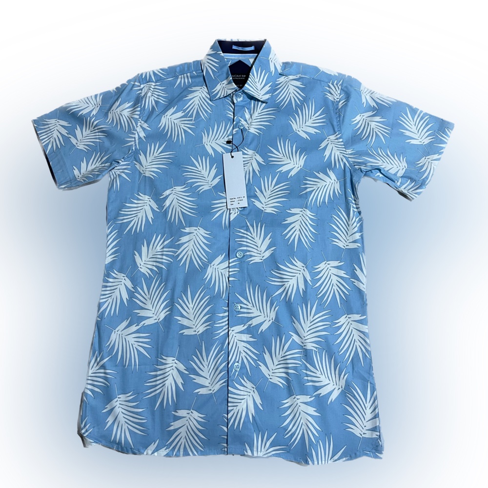 Button-up shirt American Breed blue and white
